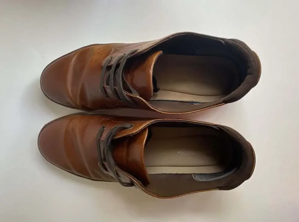 Franco Fortini Cognac Brown Maxx Sneaker Lace-Up Dress Shoes